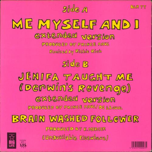 De La Soul Me Myself And I UK 12